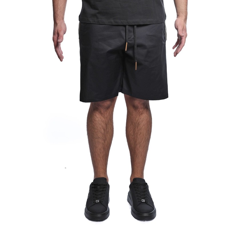bermuda maison 9 paris UOMO NERO E MORO - M9S838 vista frontale