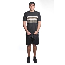 bermuda maison 9 paris UOMO NERO E MORO - M9S838 vista completo frontale