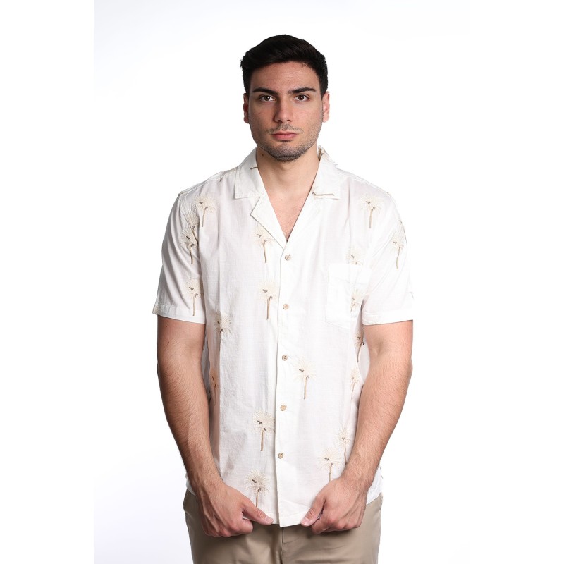 camicia guess uomo BIANCA P1LQ - F5GH09WH471 vista frontale