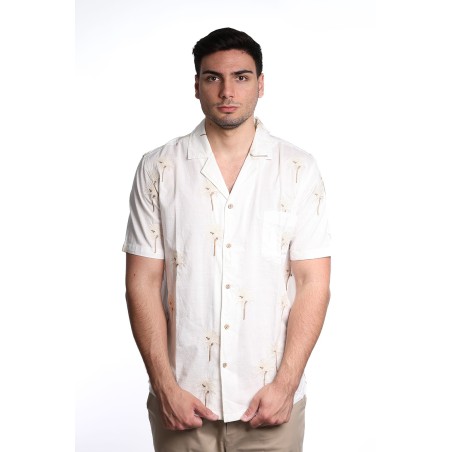 camicia guess uomo BIANCA P1LQ - F5GH09WH471 vista frontale