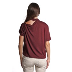 t-shirt jijil DONNA BORDEAUX 1349 DARK WINE - JPI24TS320 vista posteriore
