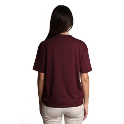 t-shirt jijil DONNA BORDEAUX 1349 DARK WINE - JPI24TS319 vista posteriore