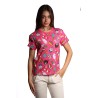 t-shirt moschino DONNA FUCSIA 1206 - V2A0707 - 9413 vista frontale