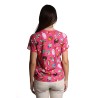 t-shirt moschino DONNA FUCSIA 1206 - V2A0707 - 9413 vista posteriore
