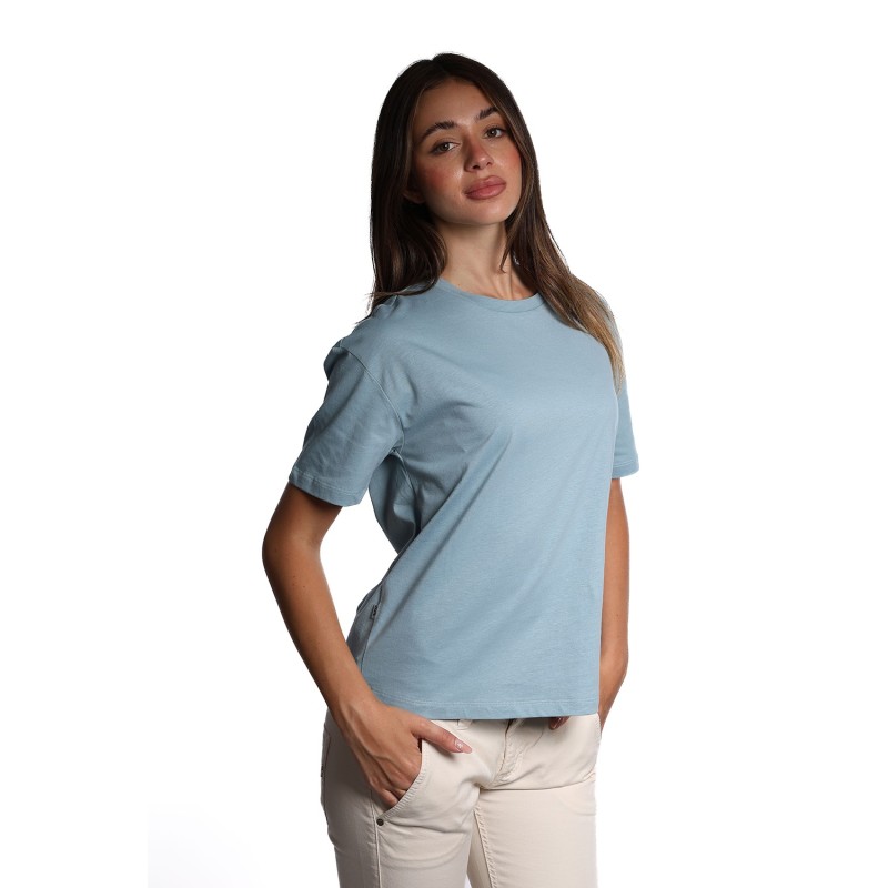 t-shirt jijil DONNA TURCHESE 1109 CRYSTAL - JPI24TS319 vista frontale