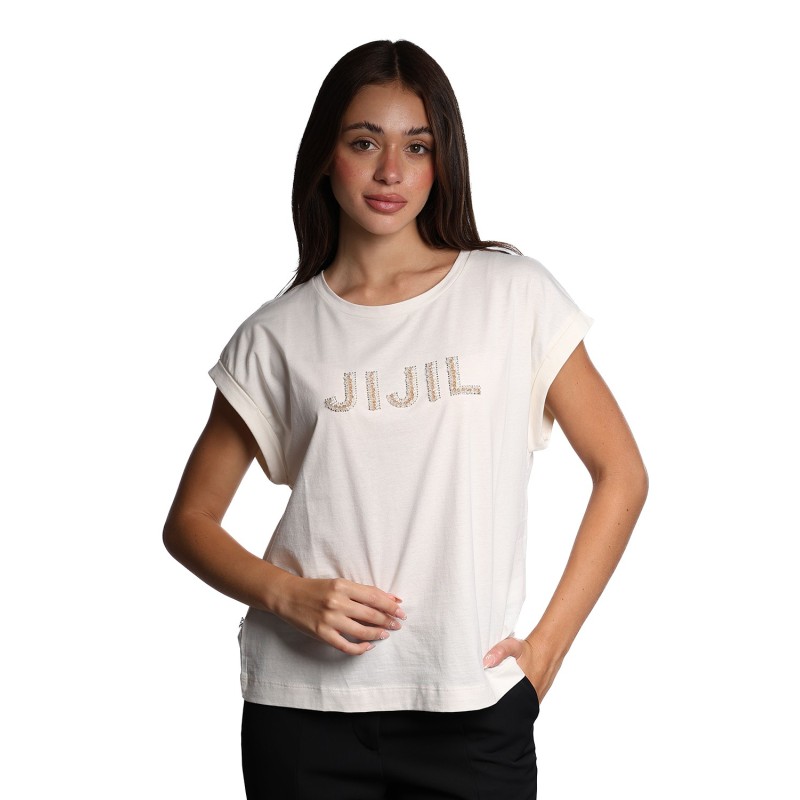 t-shirt jijil DONNA 0706 BURRO - JPE25TS336 vista frontale