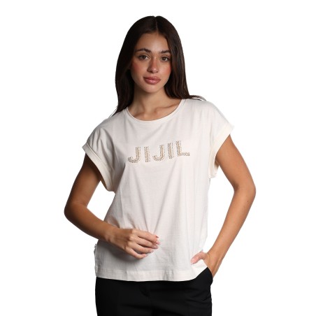 t-shirt jijil DONNA 0706 BURRO - JPE25TS336 vista frontale
