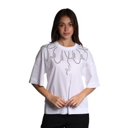 t-shirt jijil DONNA 0001 BIANCA - JPE25TS153 vista frontale