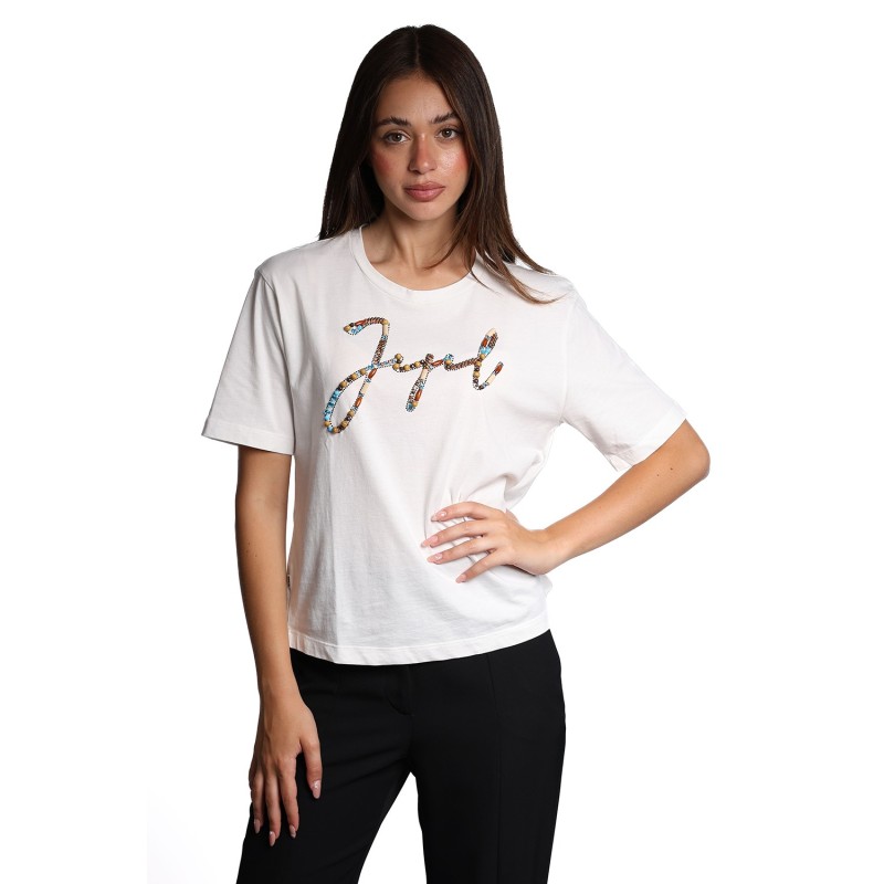 t-shirt jijil DONNA 0008 PANNA -  JPE24TS292 vista frontale