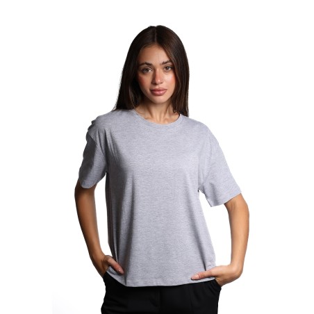 t-shirt jijil DONNA GRIGIA 1350 CEMENTO - JPI24TS319 vista frontale