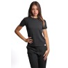 t-shirt peuterey DONNA NERA - MENTA 03 - PED5341 vista frontale