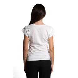 t-shirt censured DONNA OFF WHITE - TW 6456 T JSSG 01 vista posteriore