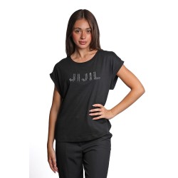 t-shirt jijil DONNA 0002 NERA - JPE25TS336 vista frontale