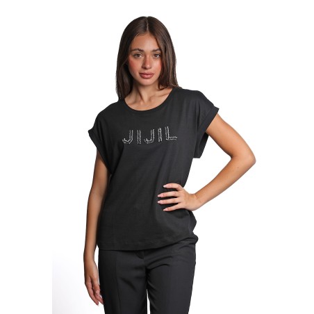 t-shirt jijil DONNA 0002 NERA - JPE25TS336 vista frontale