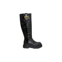 stivali al ginocchio versace jeans couture DONNA NERI 899 - 79VA3S65 vista laterale