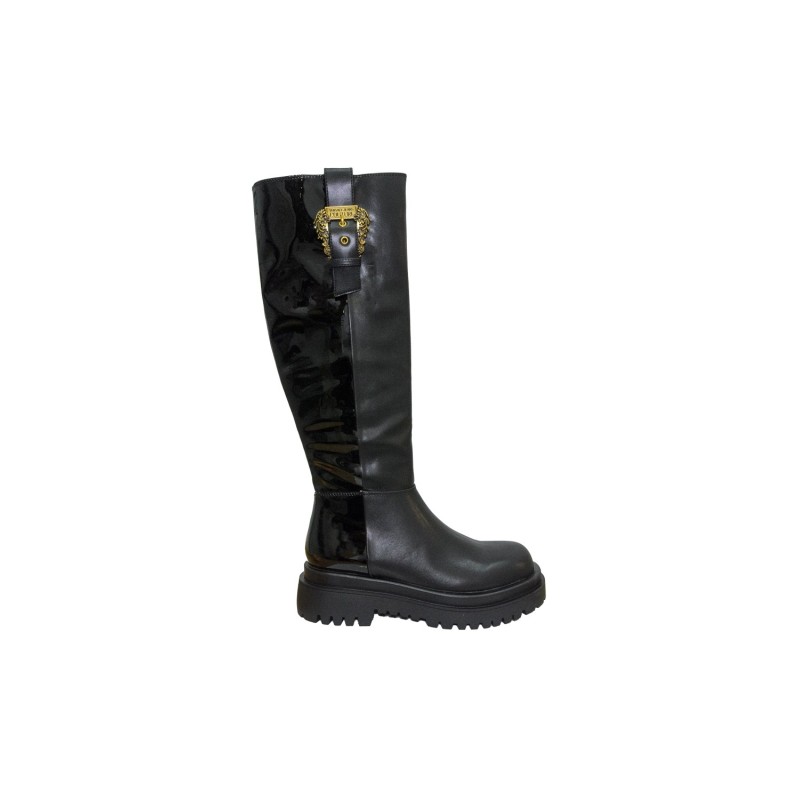 stivali al ginocchio versace jeans couture DONNA NERI 899 - 79VA3S65 vista laterale