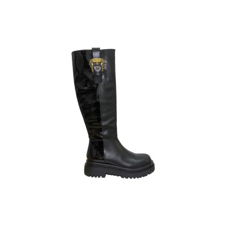 stivali al ginocchio versace jeans couture DONNA NERI 899 - 79VA3S65 vista laterale