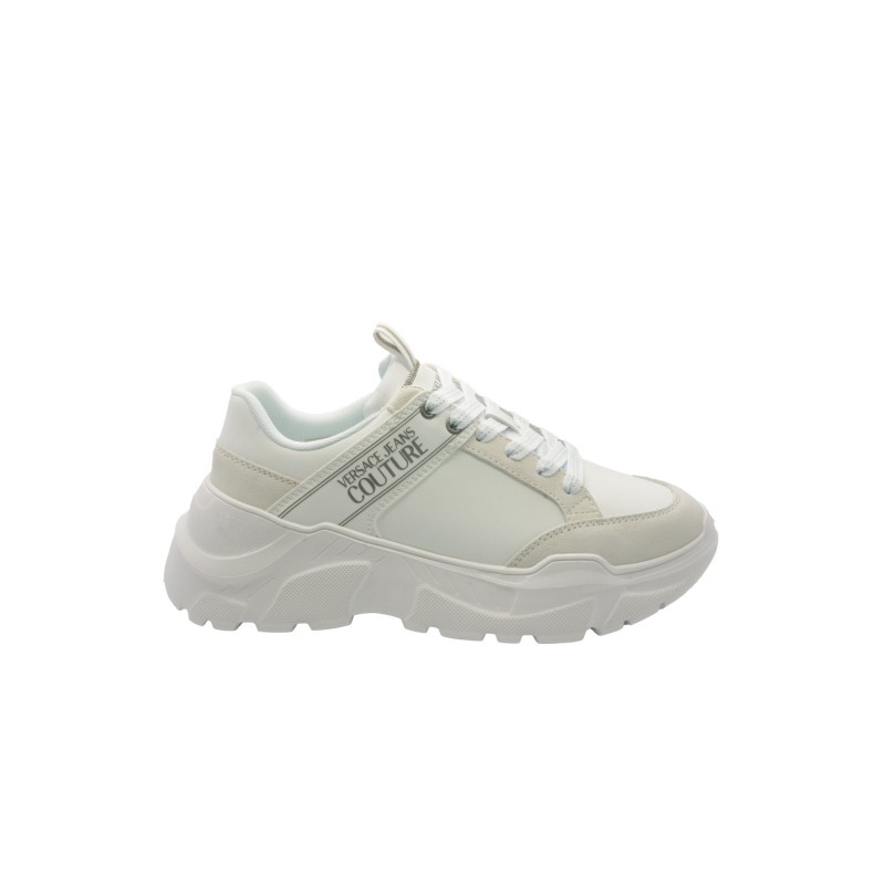 scarpe versace jeans couture UOMO BIANCHE 003 - 79YA3SC2 vista laterale