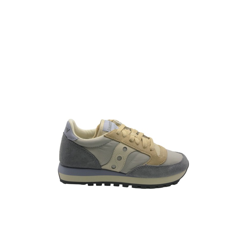 scarpe saucony DONNA GRIGIE E BEIGE GREY/TAN - JAZZ ORIGINAL - S2044-723 vista laterale