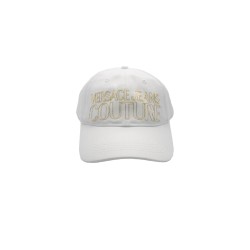 cappello versace jeans couture UNISEX BIANCO E ORO G03 - 79VAZK32 vista frontale