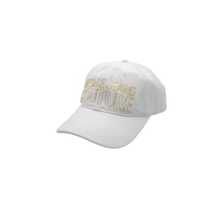 cappello versace jeans couture UNISEX BIANCO E ORO G03 - 79VAZK32 vista laterale