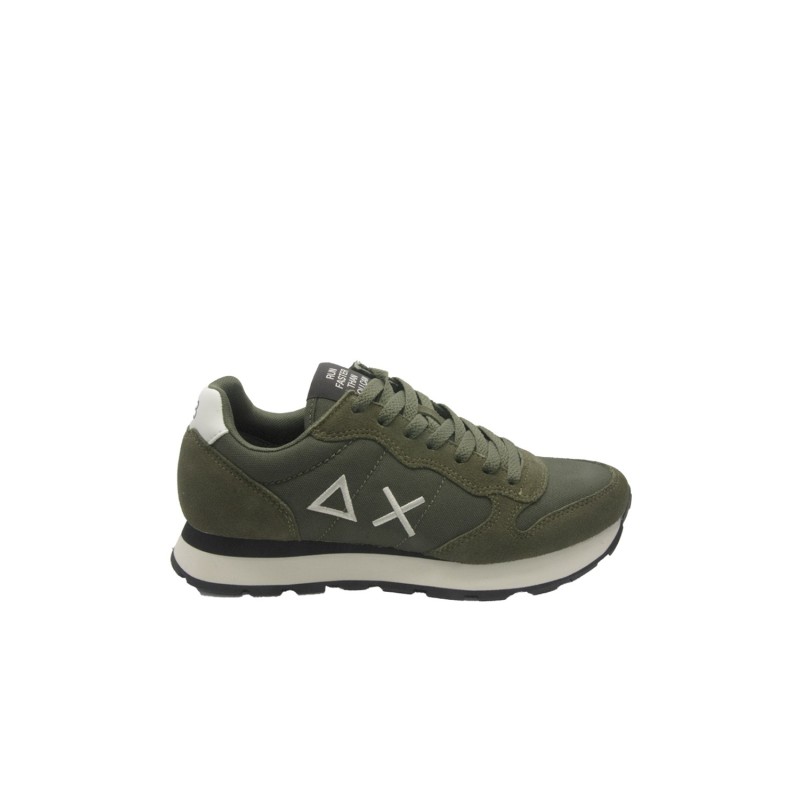 scarpe sun68 UOMO 74 MILITARE SCURO - TOM SOLID vista laterale