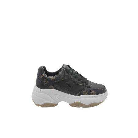 scarpe guess DONNA NERE E MARRONI BLKBR - FLTHPYFAL12 vista laterale