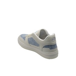 scarpe gcds UOMO AVORIO E AZZURRE MILK/BLUE JEANS - GCU1011 460 vista posteriore