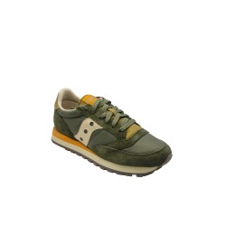 scarpe saucony UOMO VERDI E AVORIO FOREST/IVORY - JAZZ ORIGINAL - S2044-729 vista frontale