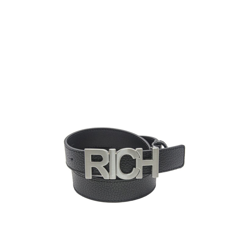 cintura john richmond DONNA BLACK E SILVER - RWA25112CI vista frontale