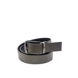 cintura reversibile momodesign UOMO BLACK E MORO - MO-82CN vista frontale marrone