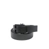 cintura reversibile momodesign UOMO BLACK E MORO - MO-82CN vista frontale nera