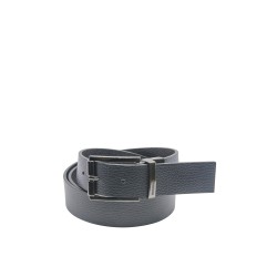 cintura reversibile momodesign UOMO BLACK E BLUE - MO-82CN vista frontale blu