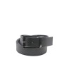 cintura reversibile momodesign UOMO BLACK E BLUE - MO-82CN vista frontale nera