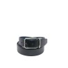 cintura reversibile momodesign UOMO BLACK E BLUE - MO-80CN vista frontale nera