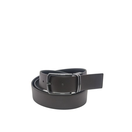 cintura reversibile momodesign UOMO BLACK E T.MORO - MO-88CN vista frontale marrone scuro