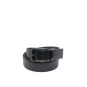 cintura reversibile momodesign UOMO BLACK E T.MORO - MO-88CN vista frontale nera