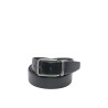 cintura reversibile momodesign UOMO BLACK E MORO - MO-80CN vista frontale nera