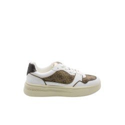 scarpe guess UOMO BIANCHE E BEIGE BEIBR - FMJWILEA12 vista laterale