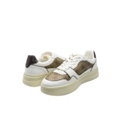scarpe guess UOMO BIANCHE E BEIGE BEIBR - FMJWILEA12 vista frontale