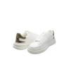 scarpe guess UOMO BIANCHE E BEIGE WBEIB - FMPVIBLEA12 vista frontale