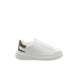 scarpe guess UOMO BIANCHE E BEIGE WBEIB - FMPVIBLEA12 vista laterale