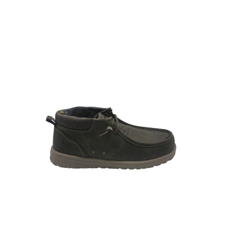 scarpe alte jeep UOMO 020 MILITARY - SAMOA WALLABEE MID - JM52112A vista laterale