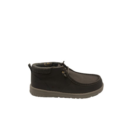 scarpe alte jeep UOMO 030 DK.BROWN - SAMOA WALLEBEE MID - JM52112A vista laterale