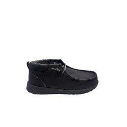 scarpe alte jeep UOMO 062 BLACK - SAMOA WALLEBEE MID - JM52112A vista laterale