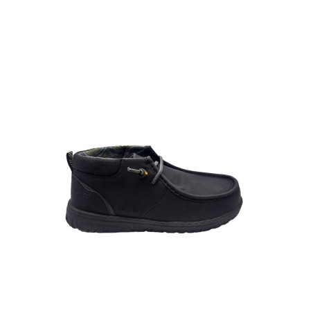 scarpe alte jeep UOMO 062 BLACK - SAMOA WALLEBEE MID - JM52112A vista laterale
