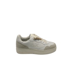 scarpe sun68 UOMO 01 BIANCHE - BIG BASKET vista laterale
