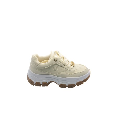 scarpe guess DONNA CREAM - FLFBRTPEL12 vista laterale