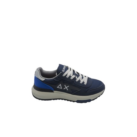 scarpe sunN68 UOMO 07 NAVY BLUE - NIKI 2.0 SOLID vista laterale
