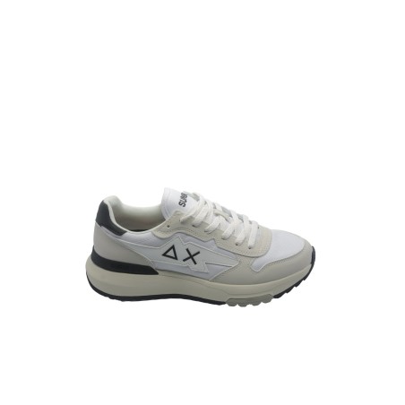 scarpe sun68 UOMO 01 BIANCHE - NIKI 2.0 SOLID vista laterale